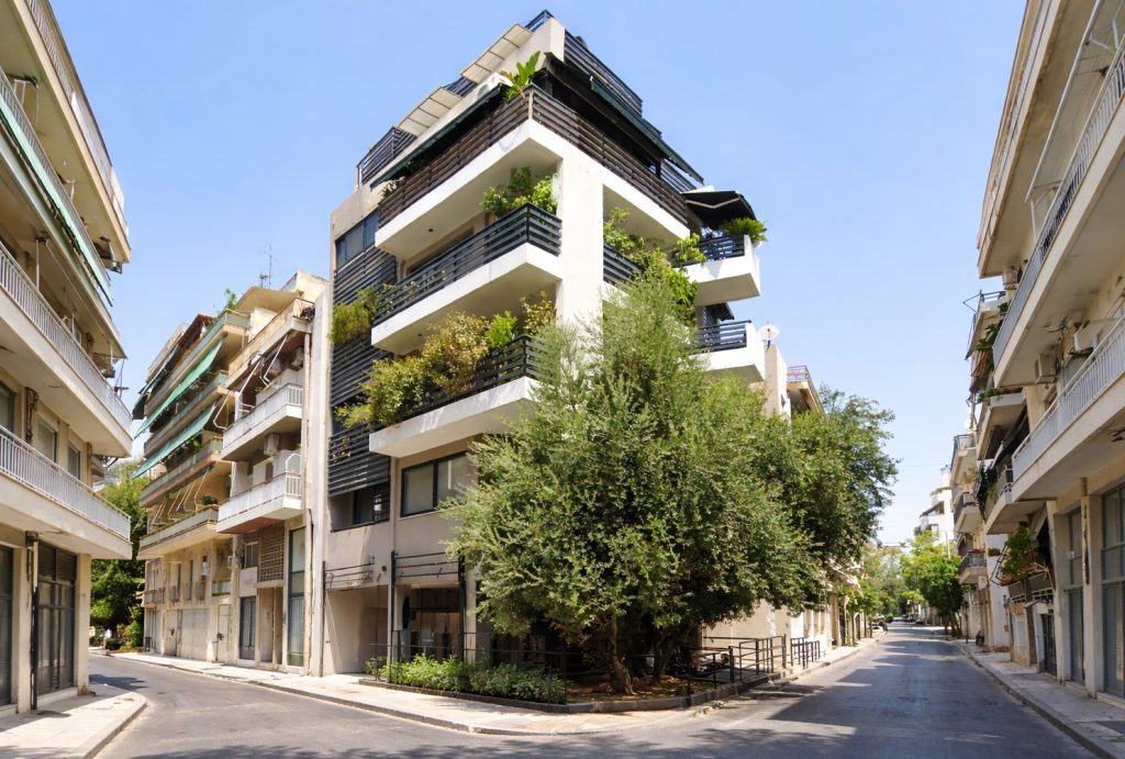 international residential architecture projects modern apartments Athens