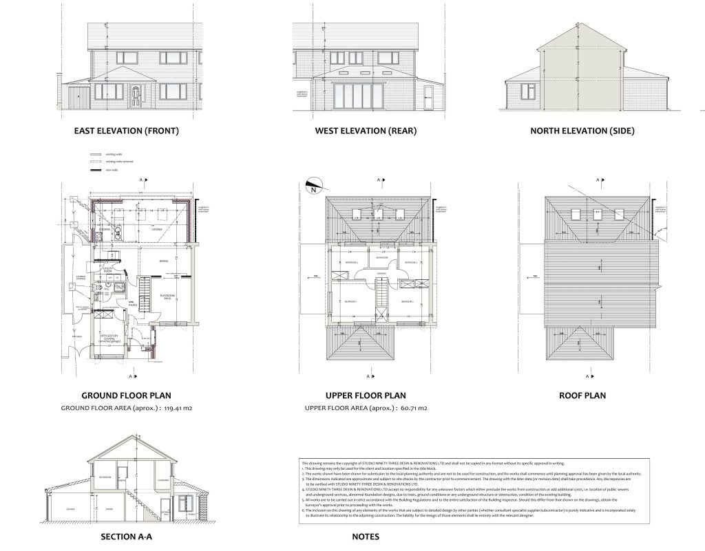 about studio ninety three residential architect crawley