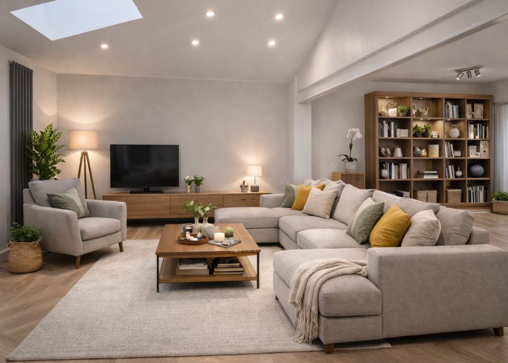 Residential architect Crawley open-plan home extension and internal reconfiguration